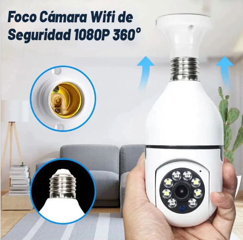Foco Cámara de Seguridad 360°