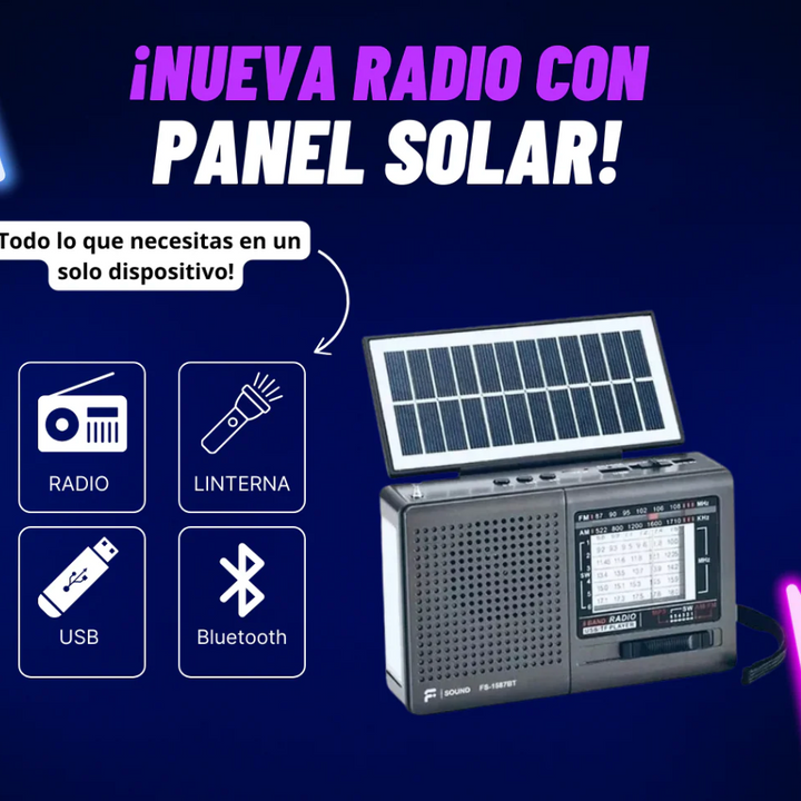 Radio con Panel Solar