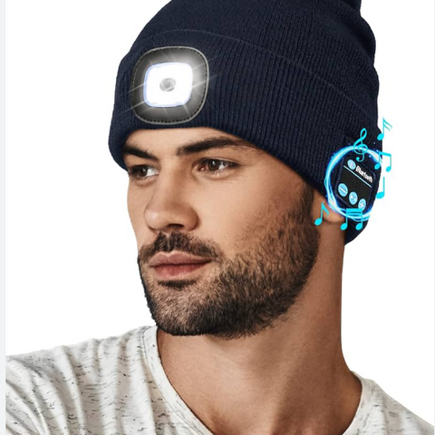 Gorro con Linterna y Audifonos