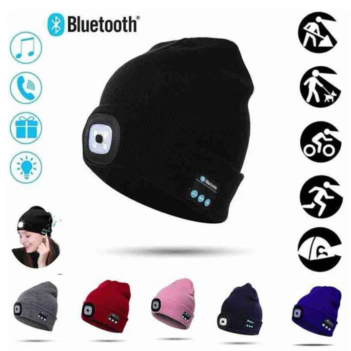 Gorro con Linterna y Audifonos