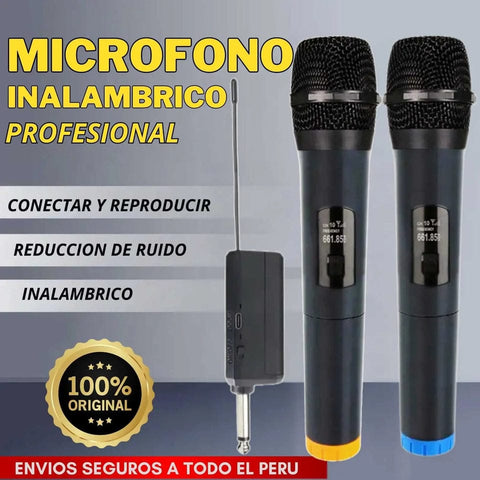 Micrófono PROFESIONAL Bossney inalámbrico ST-55000 (Pack x2)